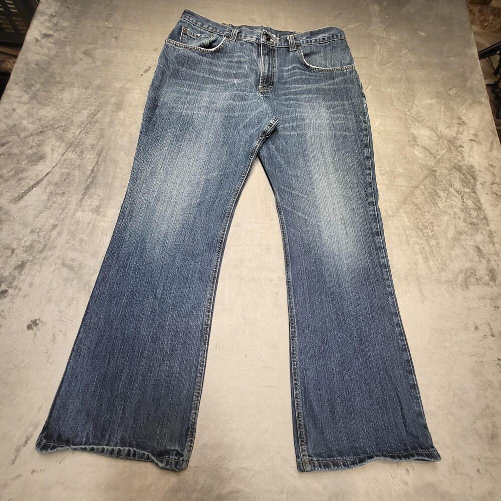 All American Clothing Jeans Mens 35x29 Blue AAREV 4092 Denim Made USA Bootcut